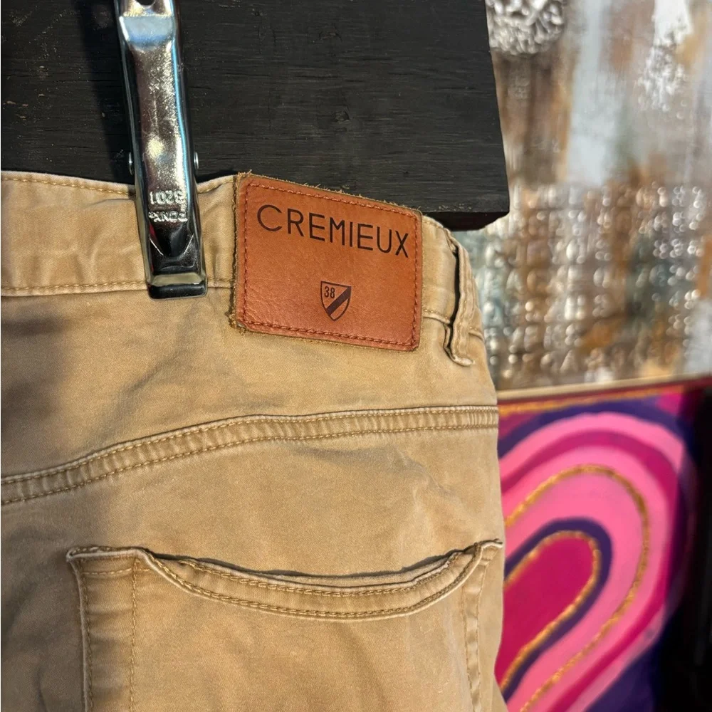 Daniel Cremieux Khaki Prince Slim Fit Jeans 38x30 5 pkt brushed twill